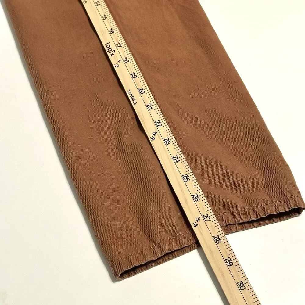 Reformation Jeans Women’s Size 29 High Rise Linen Toffee Brown Soft Pants USA - Picture 10 of 14